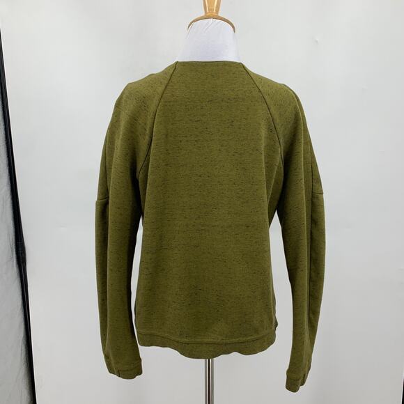 Nike Jacket Womens S Small Moss Black Tech Fleece Dropped Shoulders Full Zip - Picture 6 of 13